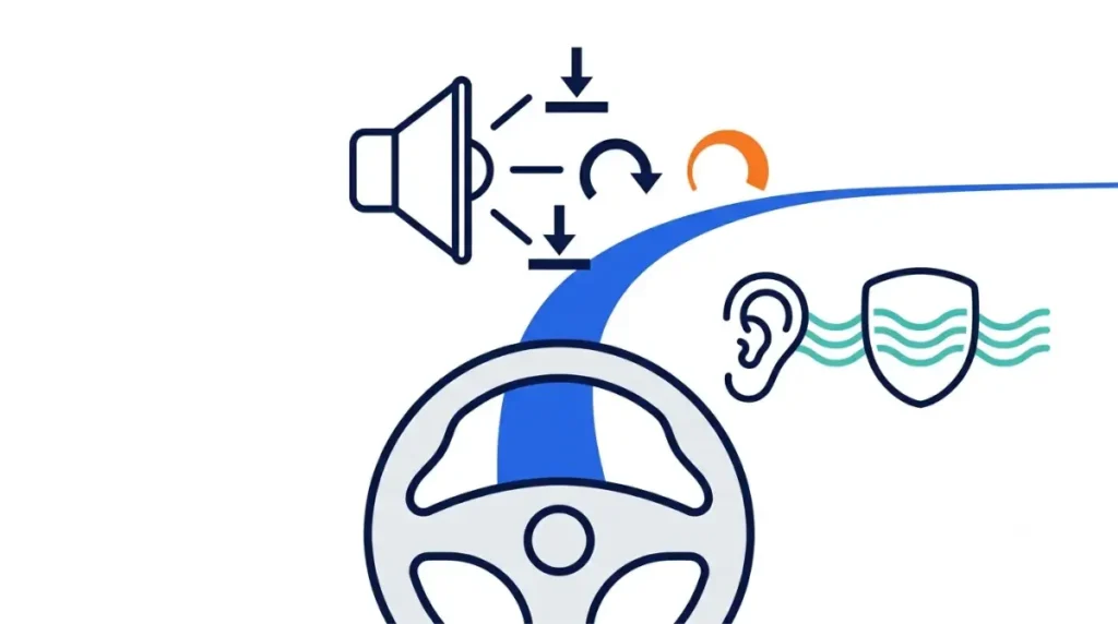 Accessible audio driving assists in F1 25, showing braking tones, steering cues, track-edge warnings, and a tinnitus relief filter.