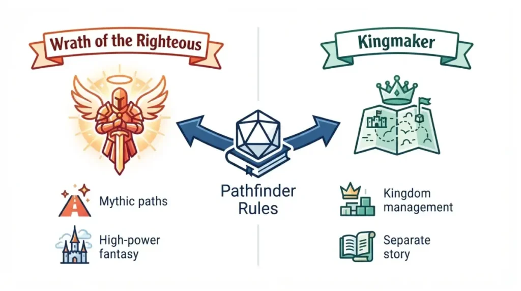 Pathfinder Kingmaker kingdom management screen for Wrath of the Righteous players